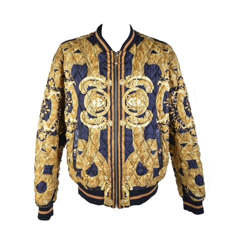 fake versace bomber jacket|versace bomber jacket men's.